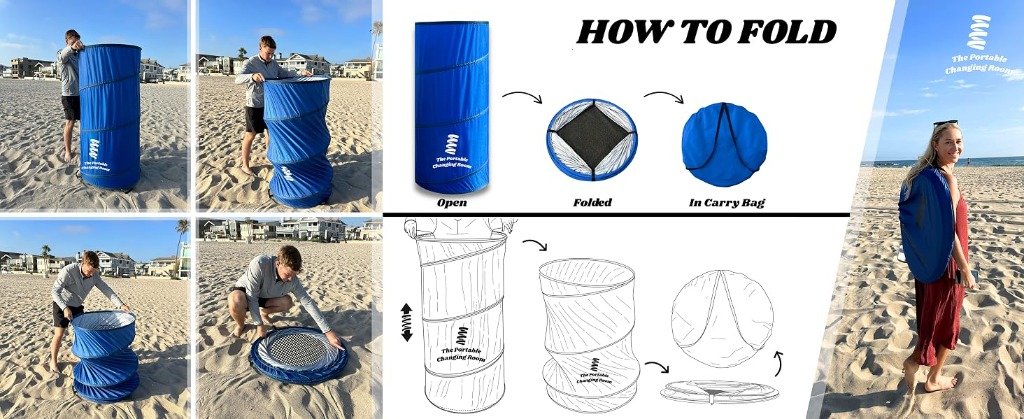 Guide de pliage facile Vestiaire Portable